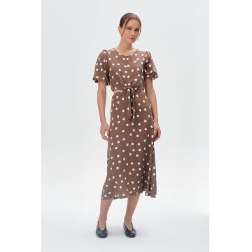 Rochie midi cu model buline