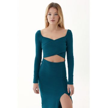 Rochie cambrata cu decupaj frontal Jackbelcut