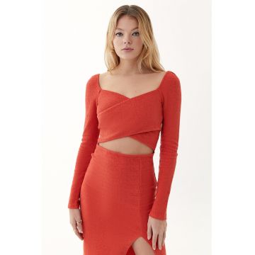 Rochie cambrata cu decupaj frontal Jackbelcut