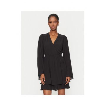 Rochie cu decolteu cache-cour - Negru