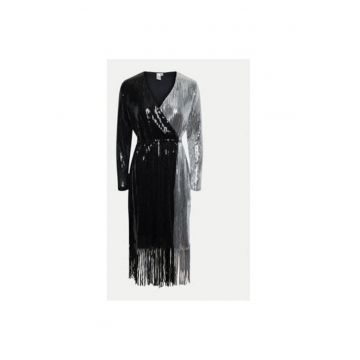 Rochie dama -  26035387 - Sintetic - M - Negru