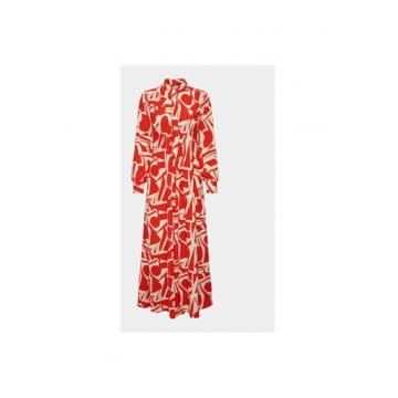Rochie dama -  303602888 - Poliester - Rosu