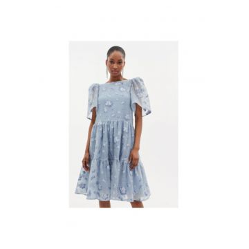 Rochie dama -  303620011 - Poliester/Poliamida - Albastru