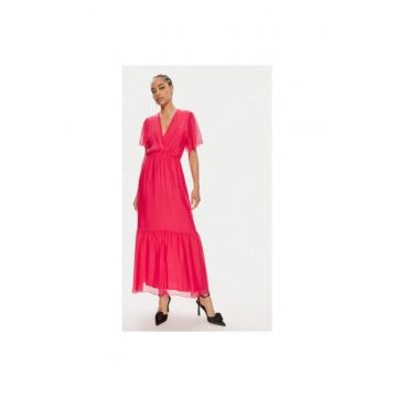 Rochie dama -  304437328 - Viscoza/Matase - XS INTL - Roz