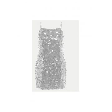 Rochie dama -  304518782 - Poliester - Argintiu