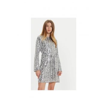 Rochie dama -  304520358 - Poliester - Argintiu