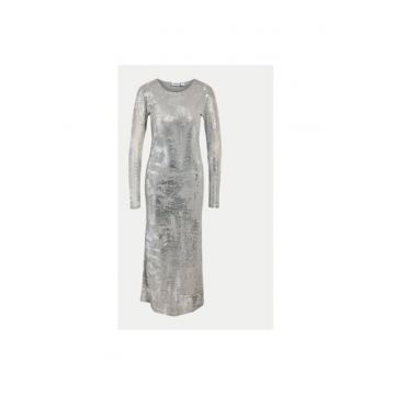 Rochie dama -  304534805 - Poliester recliclat - Argintiu