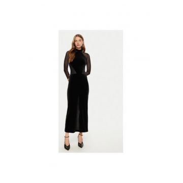 Rochie dama -  304553981 - Poliester - S INTL - Negru