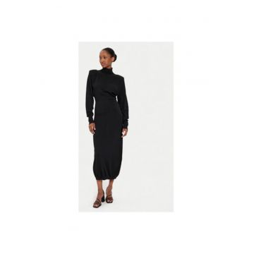Rochie dama -  304638398 - Viscoza/Lana/Poliamida - One Size INTL - Negru