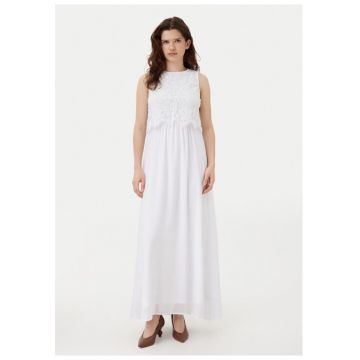 Rochie dama -  304903076 - Poliester reciclat/Poliester - Alb