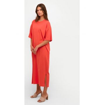 Rochie dama -  Rosu - Bumbac