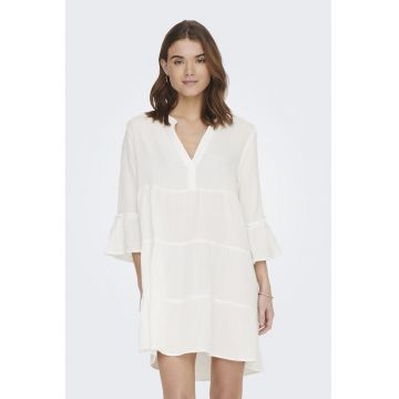 Rochie de bumbac organic cu maneci cazute