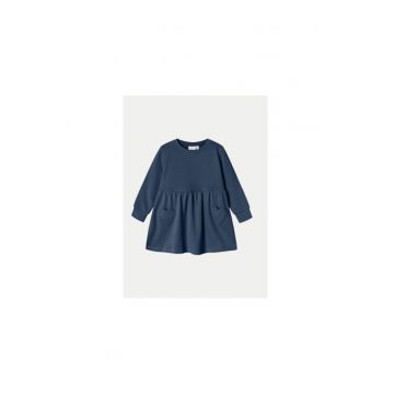 Rochie fete -  304435171 - Bumbac organic/Poliester - Albastru