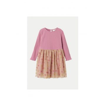 Rochie fete -  304648939 - Bumbac organic/Poliester reciclat - Roz