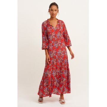 Rochie maxi cu imprimeu floral