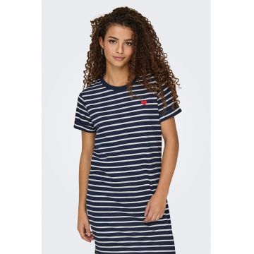 Rochie-tricou cu model in dungi
