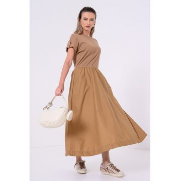 Rochie cu croiala A din amestec de bumbac organic