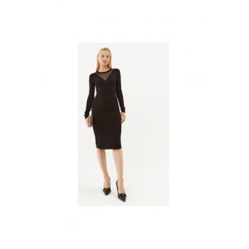 Rochie dama -  303323646 - Viscoza/Poliester - Negru