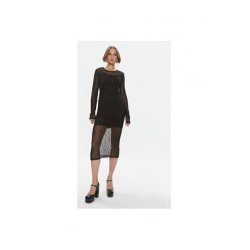 Rochie dama -  303585976 - Poliester/Elastan - Negru