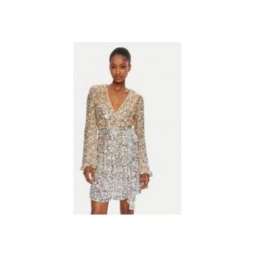 Rochie dama -  304921032 - Poliester - 34 EU - Argintiu