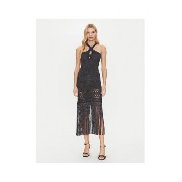 Rochie dama -  305172501 - Viscoza/Fibre metalice - Negru - Negru