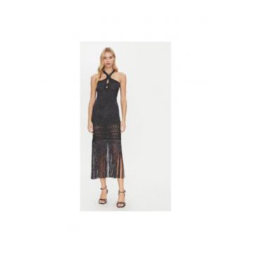 Rochie dama -  305172501 - Viscoza/Fibre metalice - Negru