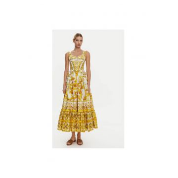 Rochie Dama -  305315434 - Bumbac - Galben