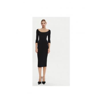 Rochie Dama -  305315557 - Viscoza/Poliester - Negru