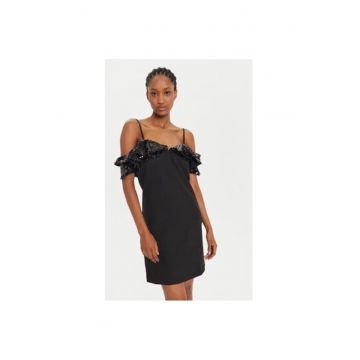 Rochie dama -  TS0352 - Sintetic - S - Negru