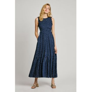 Rochie evazata cu decupaj pe spate