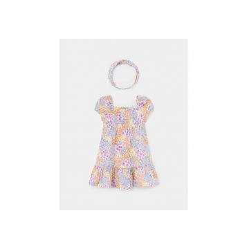 Rochie fete -  12921 - Multicolor - Bumbac