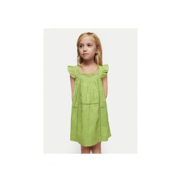 Rochie fete -  13768 - Verde - Bumbac