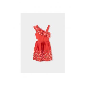 Rochie fete -  142000 - Rosu - Bumbac