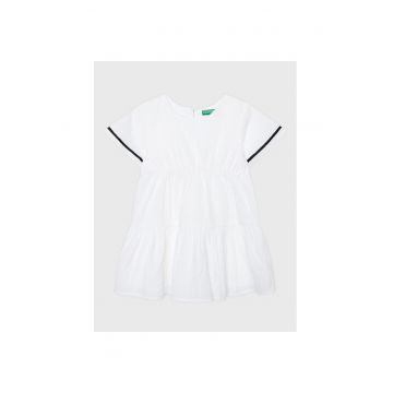 Rochie fete -  301771630 - Bumbac - Alb - Alb