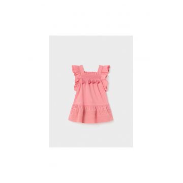 Rochie fete -  302066674 - Bumbac - Roz