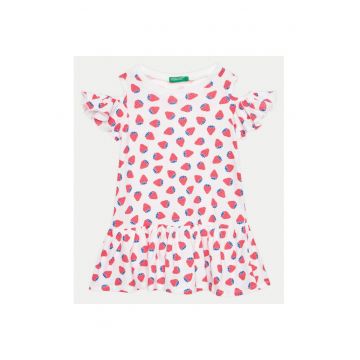 Rochie fete -  304191077 - Bumbac - Alb