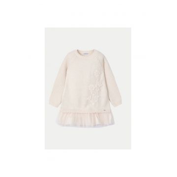 Rochie fete -  304322433 - Acril/Poliester/Poliamida - Bej