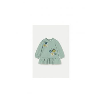 Rochie fete -  304324543 - Bumbac - Verde
