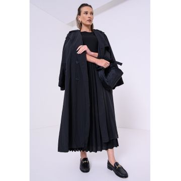 Rochie lunga cu pliuri