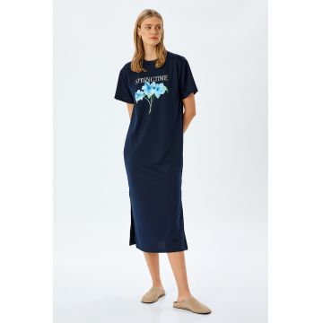 Rochie midi cu imprimeu