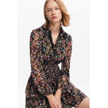 Rochie mini cu model floral
