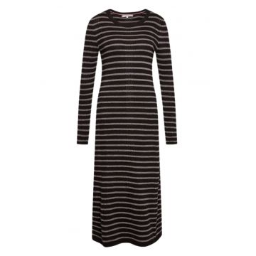 Rochie tricotata cu dungi -