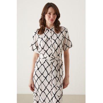 Rochie-camasa cu imprimeu