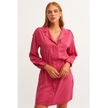 Rochie-camasa cu maneci lungi