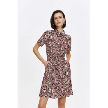 Rochie-camasa mini cu model paisley