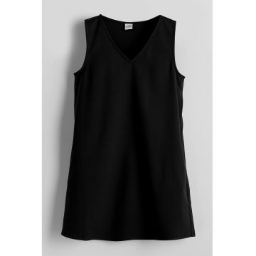 Rochie cu decolteu in V si model uni