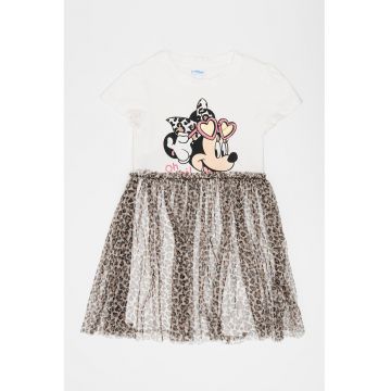 Rochie cu model 2 in 1 - Minnie Mouse si animal print