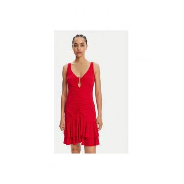 Rochie dama  78PAO907 J0116 - Poliester - Rosu