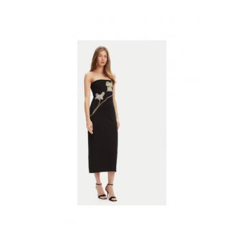 Rochie dama  R24F2171KP - Viscoza/Poliamida - Negru