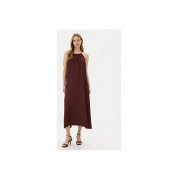 Rochie de vara dama  TD0757 - Viscoza/Rayon - Maro